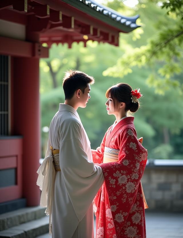 神社でのウェディングセレモニー